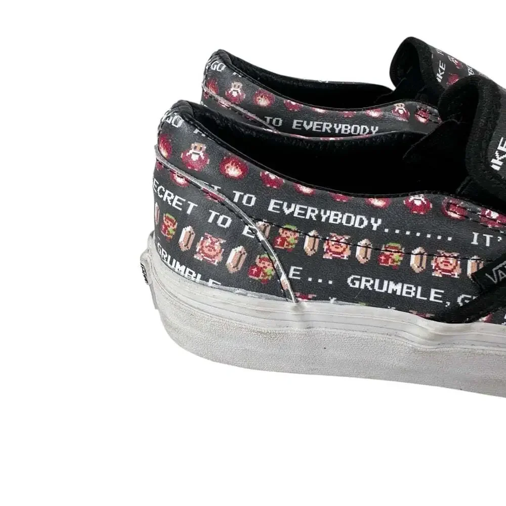 Vans Nintendo Zelda Game Over Slip On Sneakers Men 4.5 Women 6 Rare